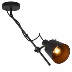 Lampes Industrielles-Luminaires Lucide Spot de plafond Lucide QUINNY Noir, 1 lumière