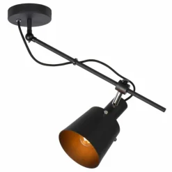 Lampes Industrielles-Luminaires Lucide Spot de plafond Lucide QUINNY Noir, 1 lumière