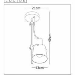 Lampes Industrielles-Luminaires Lucide Spot de plafond Lucide QUINNY Noir, 1 lumière