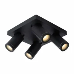 Luminaires Lucide Spot de plafond Lucide TAYLOR LED Noir, 4 lumières* Éclairage Led