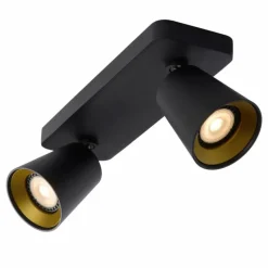 Luminaires Lucide Spot de plafond Lucide TURNON LED Noir, 2 lumières* Éclairage Led