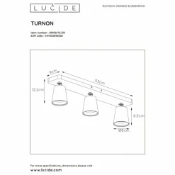 Luminaires Lucide Spot de plafond Lucide TURNON LED Noir, 3 lumières* Spots Et Projecteurs