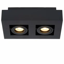 Luminaires Scandinaves-Luminaires Lucide Spot de plafond Lucide XIRAX LED Noir, 2 lumières