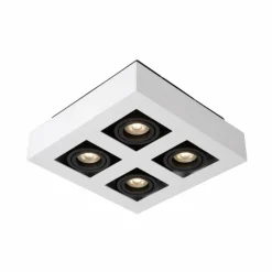 Luminaires Scandinaves-Luminaires Lucide Spot de plafond Lucide XIRAX LED Blanc, 4 lumières