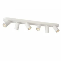 Luminaires Scandinaves-Luminaires Lucide Spot de plafond Lucide XYRUS LED Blanc, 6 lumières