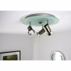 Sonstiges Spot de plafond Nickel mat, 3 lumières* Spots Et Projecteurs
