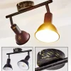 Lampes Dorées-hofstein Spot de plafond Polmak Noir doré, 2 lumières