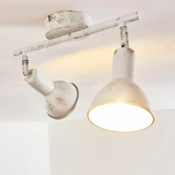 Lampes Dorées-hofstein Spot de plafond Polmak Or, Blanc, 2 lumières