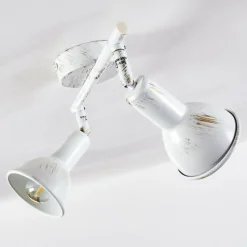 Lampes Dorées-hofstein Spot de plafond Polmak Or, Blanc, 2 lumières