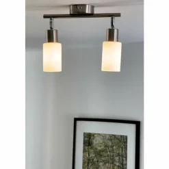 Luminaires Rustiques-Luminaires Reality Spot de plafond Reality Acier inoxydable, Blanc