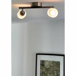 Luminaires Rustiques-Luminaires Reality Spot de plafond Reality Acier inoxydable, Blanc
