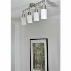 Luminaires Reality Spot de plafond Reality Acier inoxydable, Blanc, 4 lumières