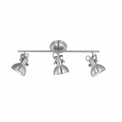 Lampes Industrielles-Luminaires Reality Spot de plafond Reality Nickel mat, 3 lumières