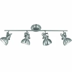 Lampes Industrielles-Luminaires Reality Spot de plafond Reality Nickel mat, Blanc, 4 lumières