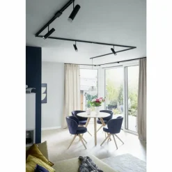 SCHÖNER WOHNEN-Kollektion Spot de plafond SCHÖNER-WOHNEN-Kollektion HV-Track Lina Stina LED Noir, 1 lumière* Éclairage Led