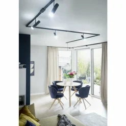 SCHÖNER WOHNEN-Kollektion Spot de plafond SCHÖNER-WOHNEN-Kollektion HV-Track Lina Stina LED Noir, 1 lumière* Éclairage Led