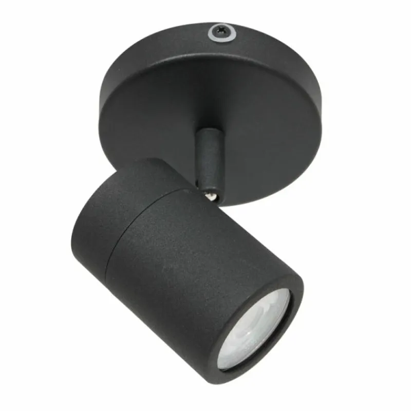 Luminaires Steinhauer Spot de plafond Steinhauer Upround LED Noir, 1 lumière* Éclairage Led