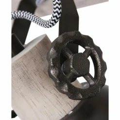 Lampes Industrielles-Luminaires Steinhauer Spot de plafond Steinhauer Gearwood Anthracite, Bois foncé, 4 lumières