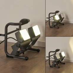 hofstein Spot d'extérieur Dyndved LED Gris, 2 lumières