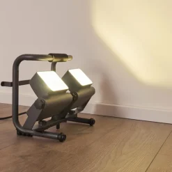 hofstein Spot d'extérieur Dyndved LED Gris, 2 lumières