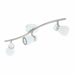 Luminaires Eglo Spot Eglo ARBOLEDAS Nickel mat, Blanc, 3 lumières* Spots Et Projecteurs
