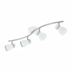 Luminaires Eglo Spot Eglo ARBOLEDAS Nickel mat, Blanc, 4 lumières* Spots Et Projecteurs