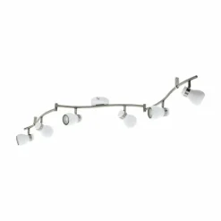 Luminaires Eglo Spot Eglo ARBOLEDAS Nickel mat, Blanc, 6 lumières* Spots Et Projecteurs
