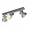 Lampes Industrielles-Luminaires Eglo Spot Eglo BARNSTAPLE Brun, Noir, 3 lumières