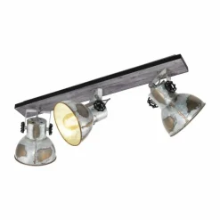 Lampes Industrielles-Luminaires Eglo Spot Eglo BARNSTAPLE Brun, Noir, 3 lumières