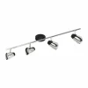 Luminaires Eglo Spot Eglo MONCALVIO LED Chrome, 4 lumières* Éclairage Led