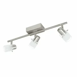 Luminaires Eglo Spot Eglo ORVIETO 1 LED Nickel mat, 3 lumières