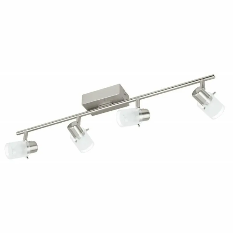 Luminaires Eglo Spot Eglo ORVIETO 1 LED Nickel mat, 4 lumières