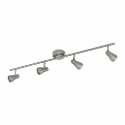 Luminaires Eglo Spot Eglo TIBERIO LED Nickel mat, 4 lumières* Éclairage Led