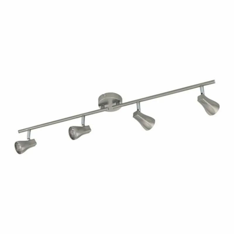 Luminaires Eglo Spot Eglo TIBERIO LED Nickel mat, 4 lumières* Éclairage Led