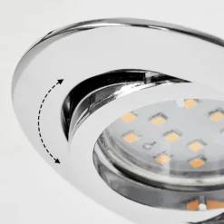 hofstein Spot encastrable Kerrouan LED Chrome, 1 lumière