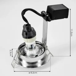 hofstein Spot encastrable Kerrouan LED Chrome, 1 lumière