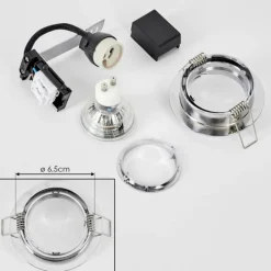 hofstein Spot encastrable Kerrouan LED Chrome, 1 lumière