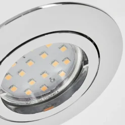 hofstein Spot encastrable Kerrouan LED Chrome, 1 lumière