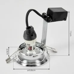 hofstein Spot encastrable Vibersviller LED Chrome, 1 lumière