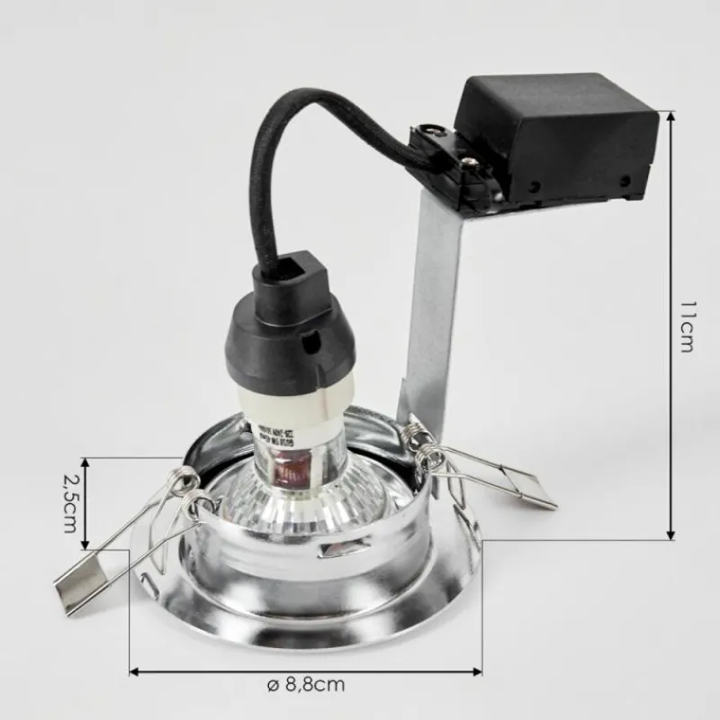 hofstein Spot encastrable Vibersviller LED Chrome, 1 lumière