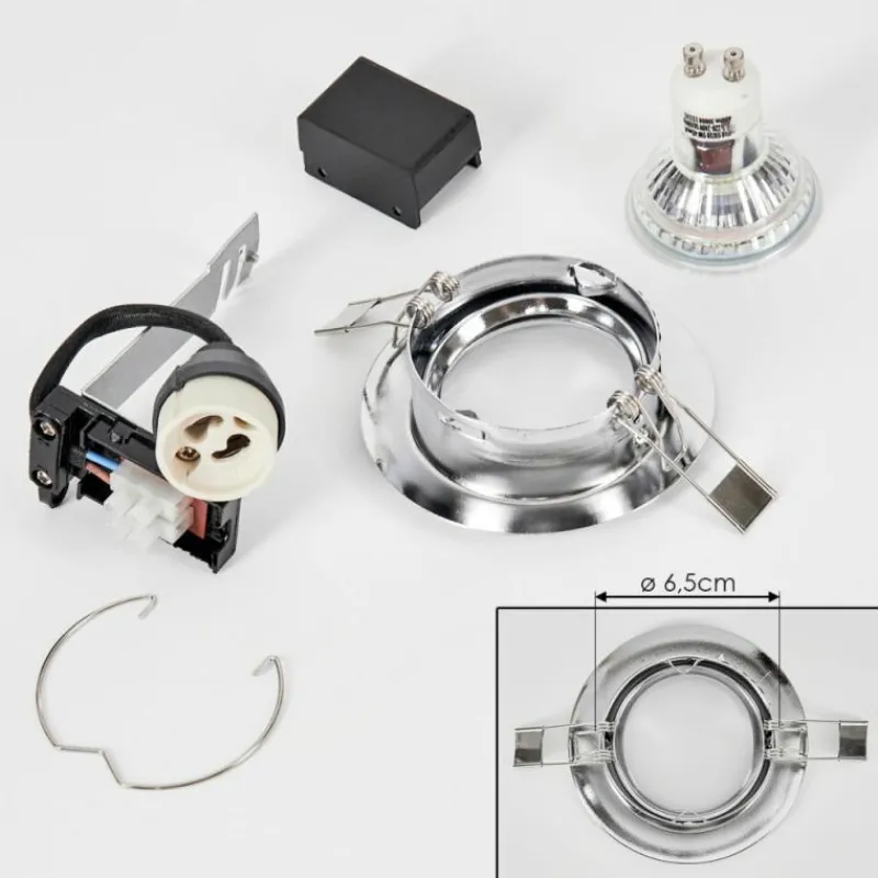 hofstein Spot encastrable Vibersviller LED Chrome, 1 lumière