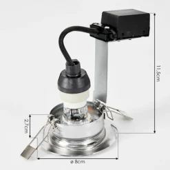 hofstein Spot encastrable Vibersviller LED Chrome, 1 lumière