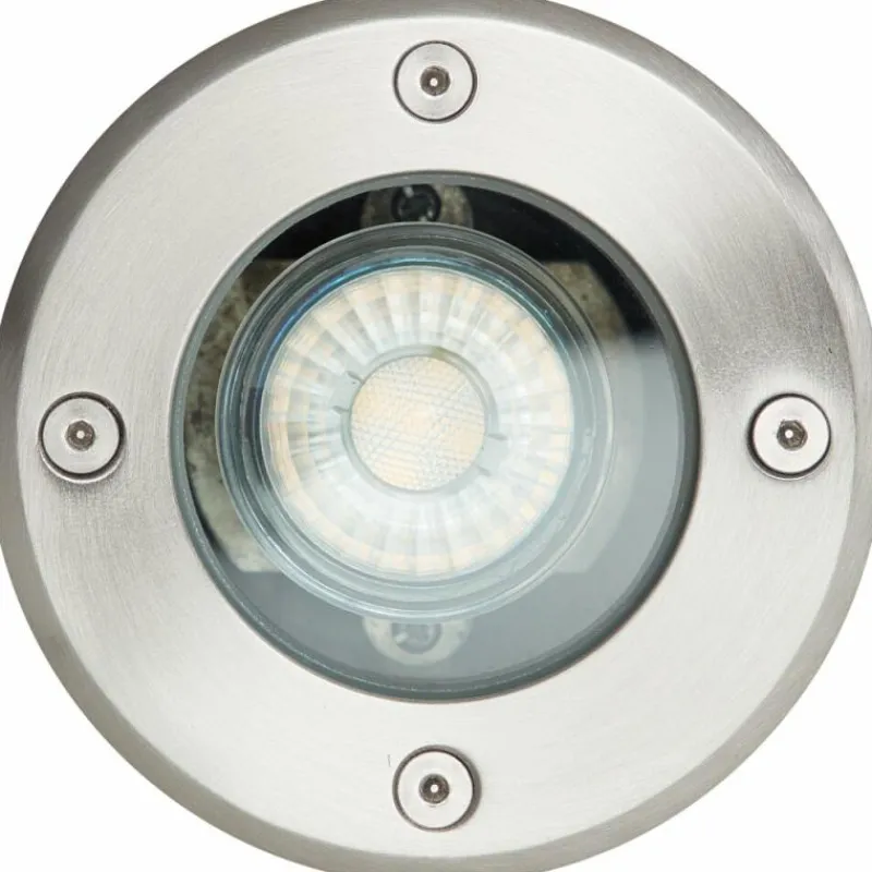 Luminaires Brilliant Spot encastrable au sol Brilliant Itch Argenté, 1 lumière