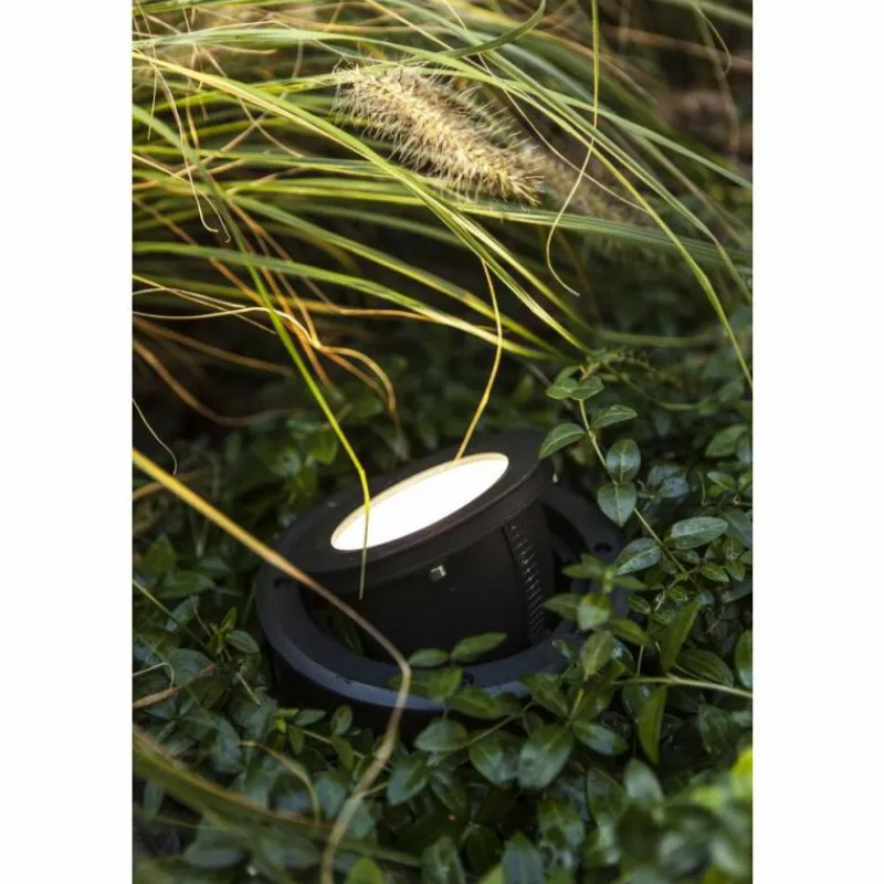 Luminaires Lutec Spot encastrable au sol LUTEC ARTIC LED Noir, 1 lumière