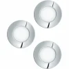 Luminaires Eglo Spot encastrable Eglo FUEVA LED Chrome, 3 lumières* Luminaires Encastrés