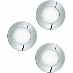 Luminaires Eglo Spot encastrable Eglo FUEVA LED Chrome, 3 lumières* Luminaires Encastrés