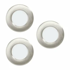 Luminaires Eglo Spot encastrable Eglo FUEVA LED Nickel mat, 3 lumières* Luminaires Encastrés