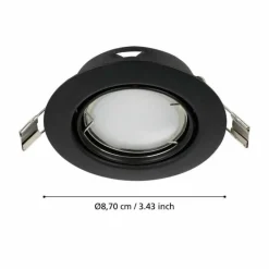 Luminaires Eglo Spot encastrable Eglo PENETO LED Noir, 3 lumières* Luminaires Encastrés