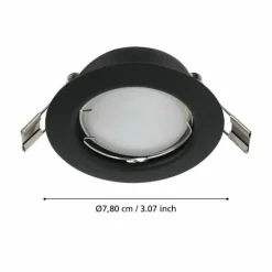 Luminaires Eglo Spot encastrable Eglo PENETO LED Noir, 1 lumière* Luminaires Encastrés