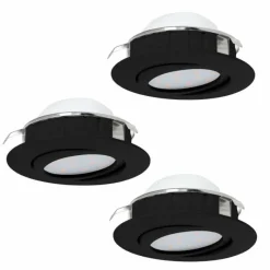 Luminaires Eglo Spot encastrable Eglo PINEDA LED Noir, 3 lumières* Luminaires Encastrés